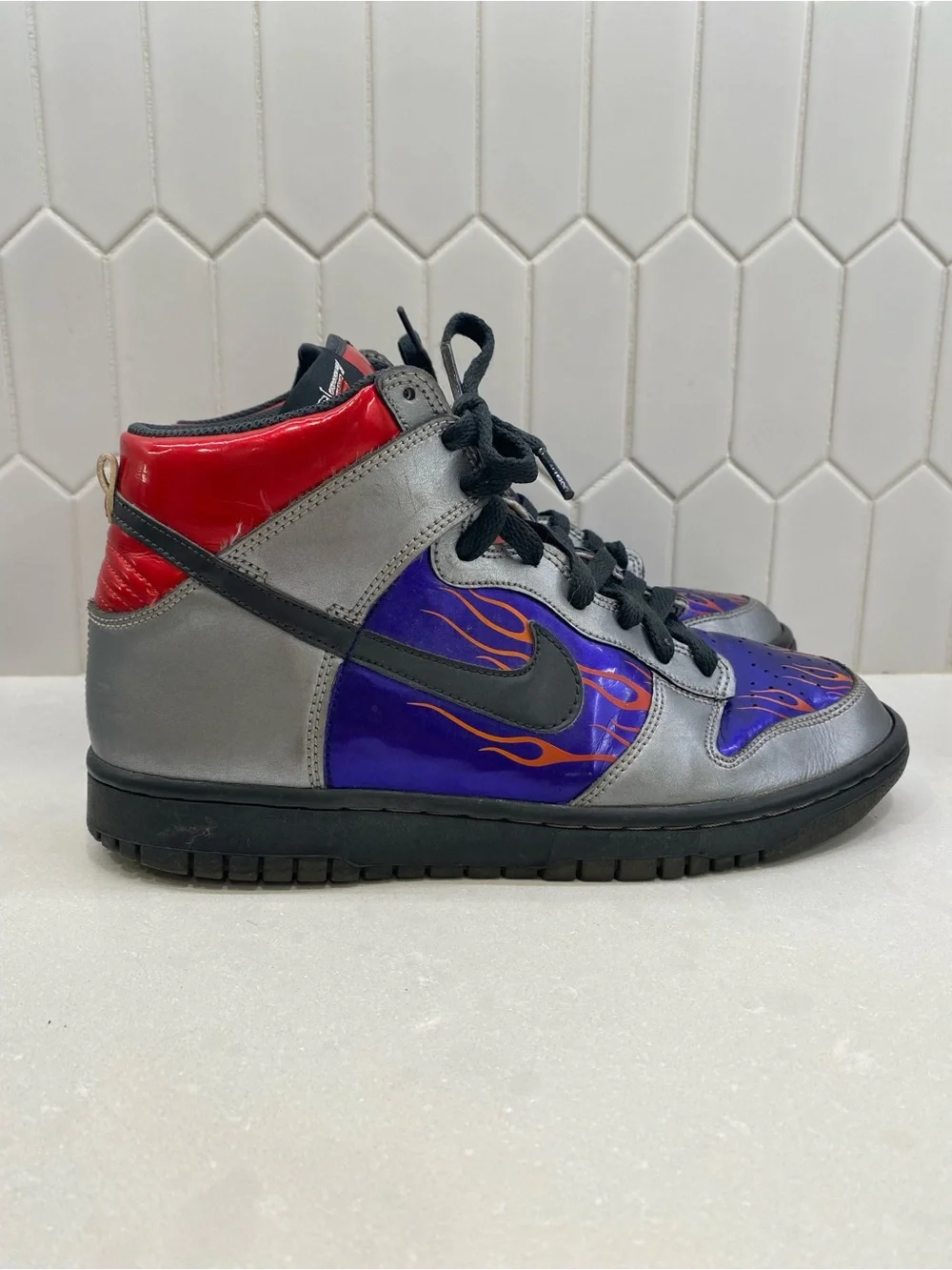 Vintage 2009 Nike Dunk High Optimus Prime Transformers Y7